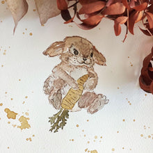 Cargar imagen en el visor de la galería, Conejito - Animal. Acuarela original