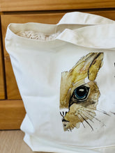 Cargar imagen en el visor de la galería, Bolsa tela "Cat in a bag"