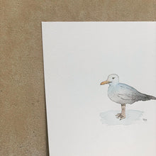 Cargar imagen en el visor de la galería, Gaviota - Animal. Acuarela original