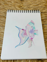 Cargar imagen en el visor de la galería, Pez arcoíris - Animal marino. Acuarela original
